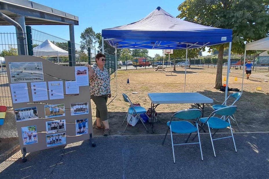 Le stand de la Boule Marzyate au forum